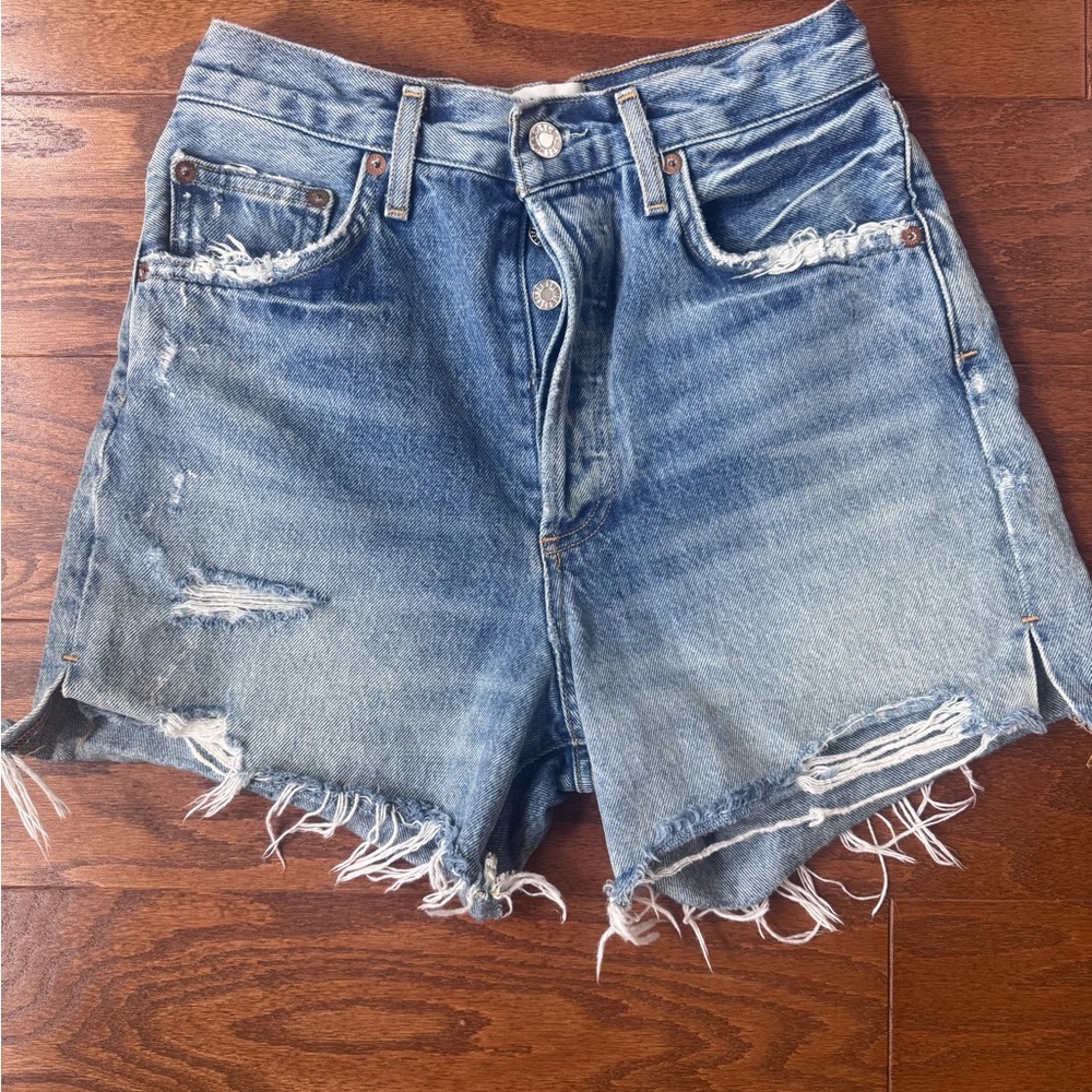 Agolde sz 25 Dee Distressed Denim Women Shorts